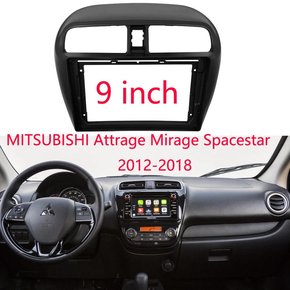 MITSUBISHI Attrage Mirage Spacestar 2012-2018 Double Din DVD  ̾ ġ г  Ʈ ġ ڵ ٸ